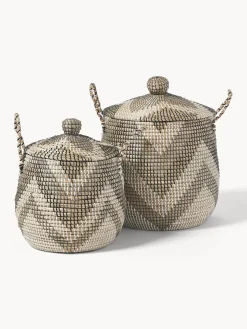 Set de cestas con tapadera Mija, 2 uds.