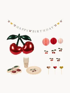 Set de cumpleaños infantil Cherry, 49 pzas.