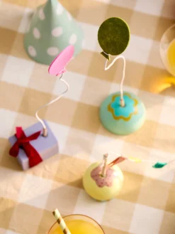 Set de decoración de cumpleaños de madera Happy