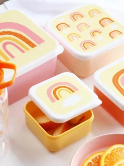 Set de fiambreras infantiles Rainbows, 4 uds.