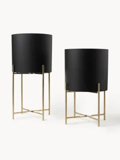 Set de maceteros de metal Mina, 2 uds.