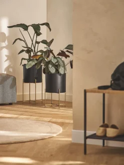 Set de maceteros de metal Mina, 2 uds.