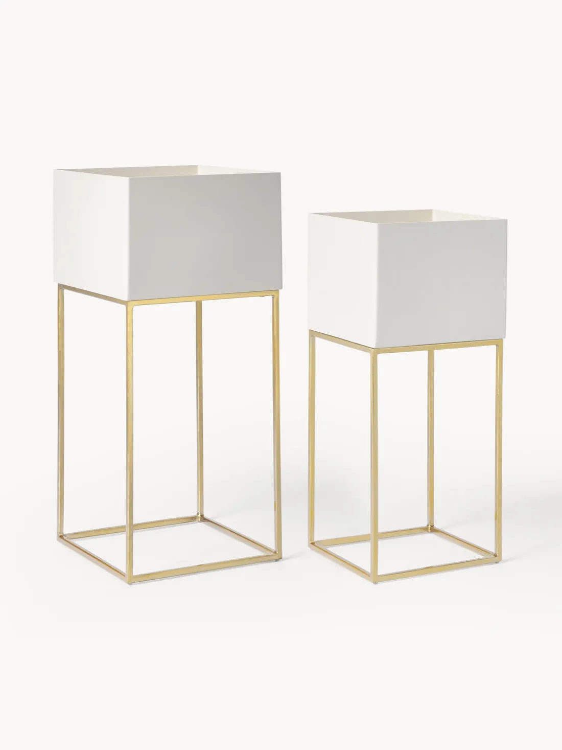 Set de maceteros de metal Palesa, 2 uds.