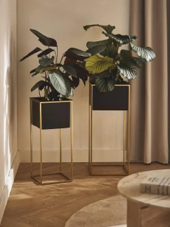 Set de maceteros de metal Leilani, 2 uds.