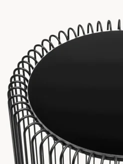 Set de mesas auxiliares de metal Wire, 2 pzas., tablero de cristal