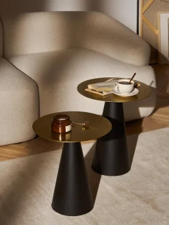 Set de mesas auxiliares de metal Zelda, 2 uds.