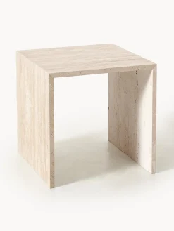 Set de mesas auxiliares de travertino Varu, 2 uds.