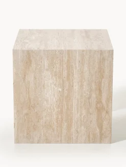 Set de mesas auxiliares de travertino Varu, 2 uds.