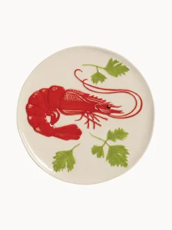 Set de platos de dolomita pintado a mano De La Mer, 4 uds.