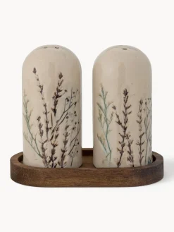 Set de salero y pimentero artesanales Bea, 3 pzas.