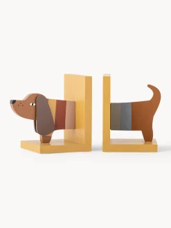 Set de sujetalibros de madera Charlie, 2 pzas.
