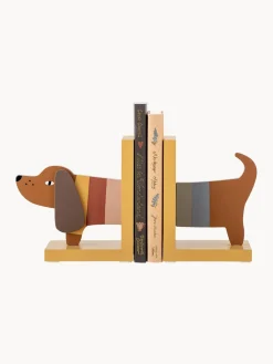 Set de sujetalibros de madera Charlie, 2 pzas.