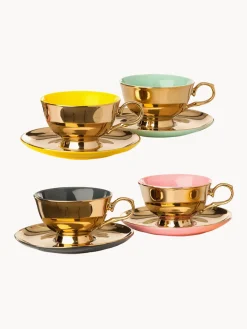 Set de tazas de café con platitos Legacy, 4 uds.