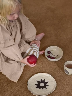 Set de vajilla infantil pintado a mano Naive, 3 pzas.