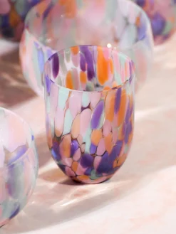 Set de vasos soplados Big Confetti, 6 uds.