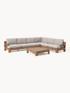 Set lounge para exterior de madera de acacia Joshua, 4 pzas.