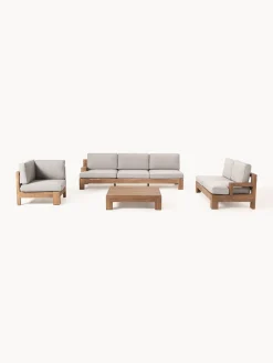 Set lounge para exterior de madera de acacia Joshua, 4 pzas.