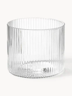 Set pequeño de jarra de agua soplada con vaso Ripple, 2 pzas.