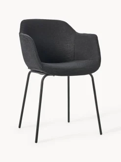 Silla con asiento estrecho y reposabrazos Fiji