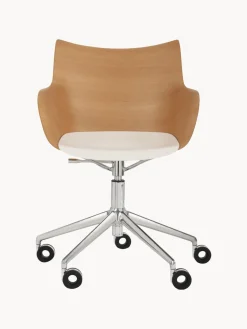 Silla de escritorio con reposabrazos Q/WOOD, altura regulable