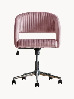 Silla de escritorio de terciopelo Murray, altura regulable