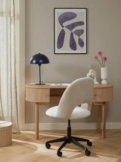 Silla de escritorio de terciopelo Rachel, altura regulable