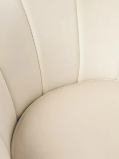 Silla de escritorio de terciopelo con reposabrazos Oyster, altura regulable