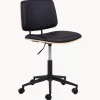 Silla de escritorio giratoria de piel sintética Owen, regulable en altura