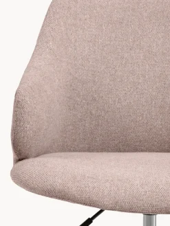 Silla de escritorio tapizada regulable en altura Einara