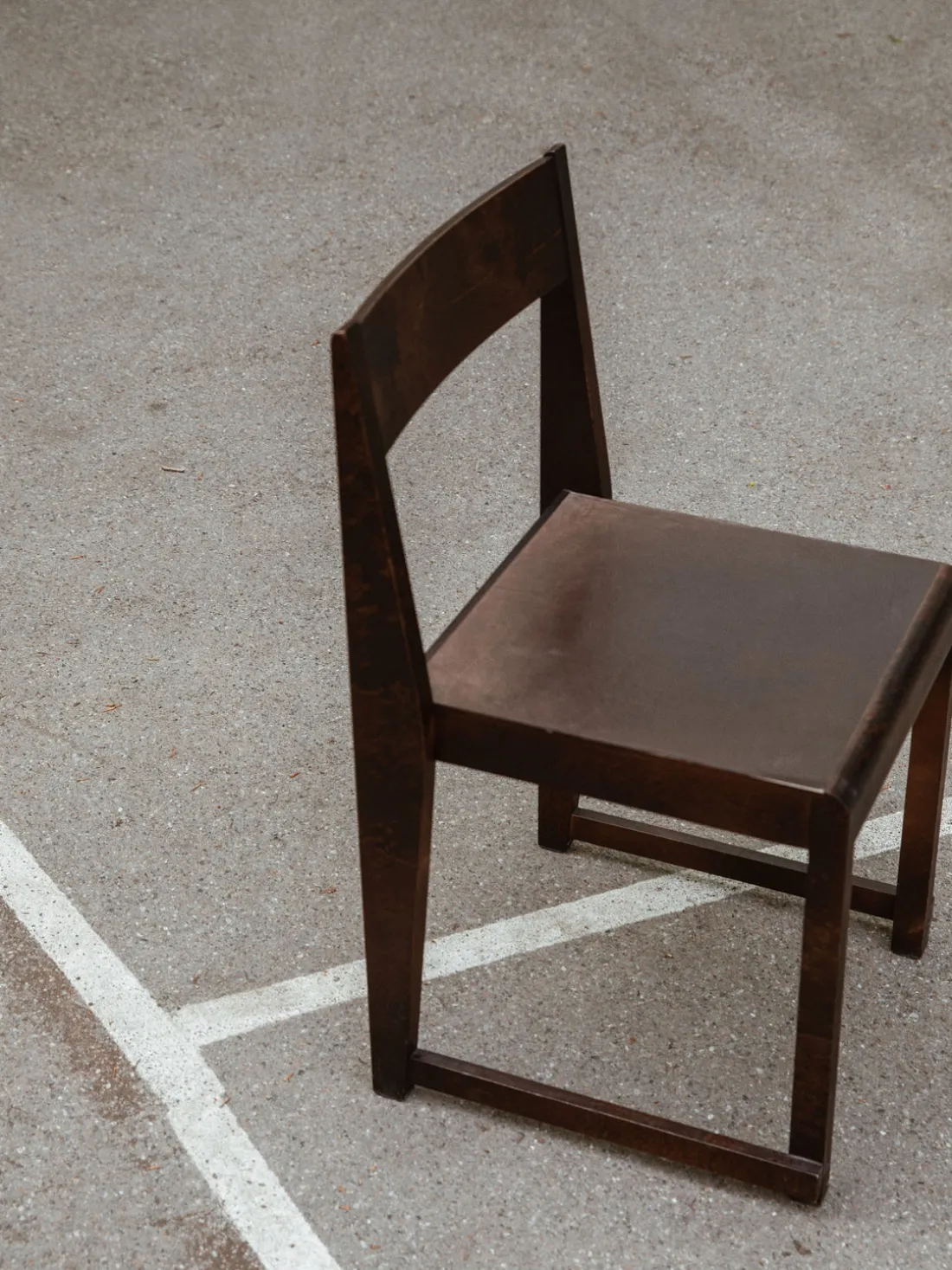 Silla de madera de abedul 01