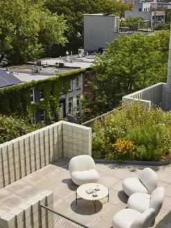 Silla giratoria de jardín Pacha