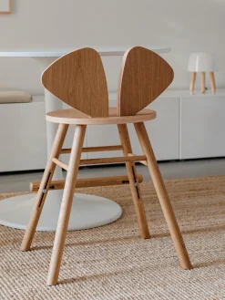 Silla infantil de madera de roble Mouse