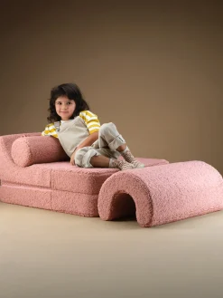 Silla infantil plegable artesanal de borreguillo Flipster