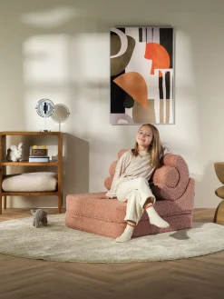 Silla infantil plegable artesanal de borreguillo Flipster