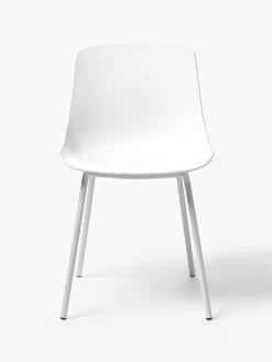 Sillas de plástico con patas de metal Joe, 2 uds.