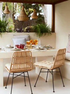 Sillas de ratán Costa, 2 uds.