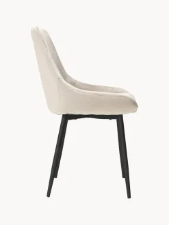 Sillas tapizadas en terciopelo Sierra, 2 uds.