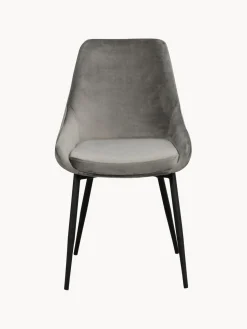 Sillas tapizadas en terciopelo Sierra, 2 uds.