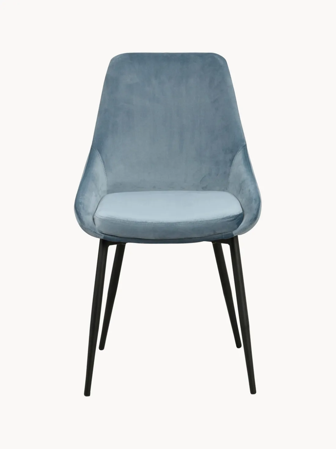 Sillas tapizadas en terciopelo Sierra, 2 uds.