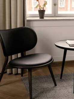 Sillón artesanal de cuero y madera Rocker