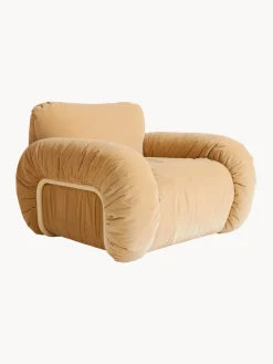 Sillón artesanal de terciopelo Arc