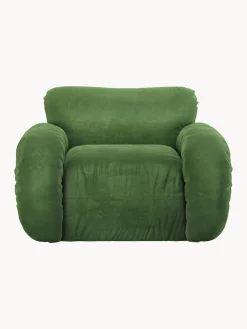 Sillón artesanal de terciopelo Arc