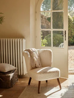 Sillón cóctel de borreguillo Robine