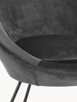 Sillón cóctel de terciopelo Center