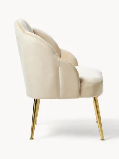 Sillón cóctel de terciopelo Helle