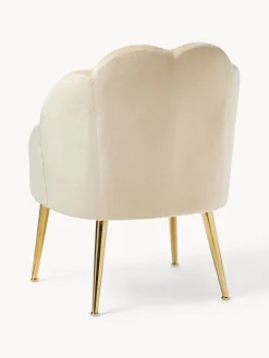 Sillón cóctel de terciopelo Helle