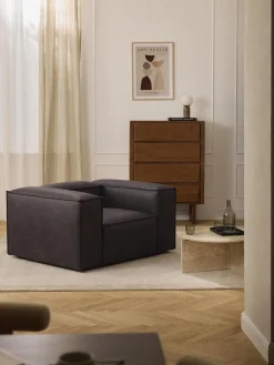 Sillón de cuero reciclado Lennon