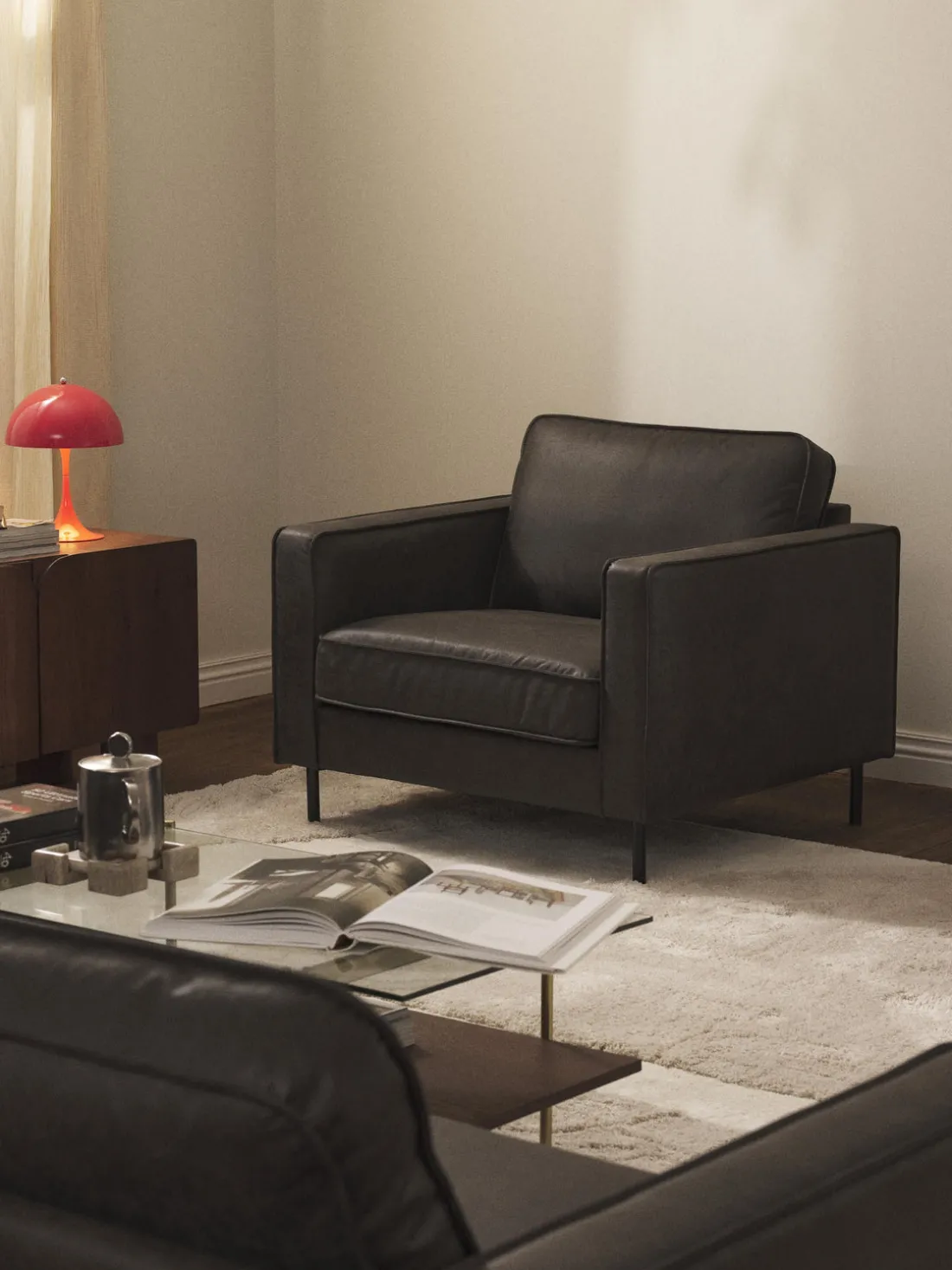 Sillón de cuero reciclado Hunter