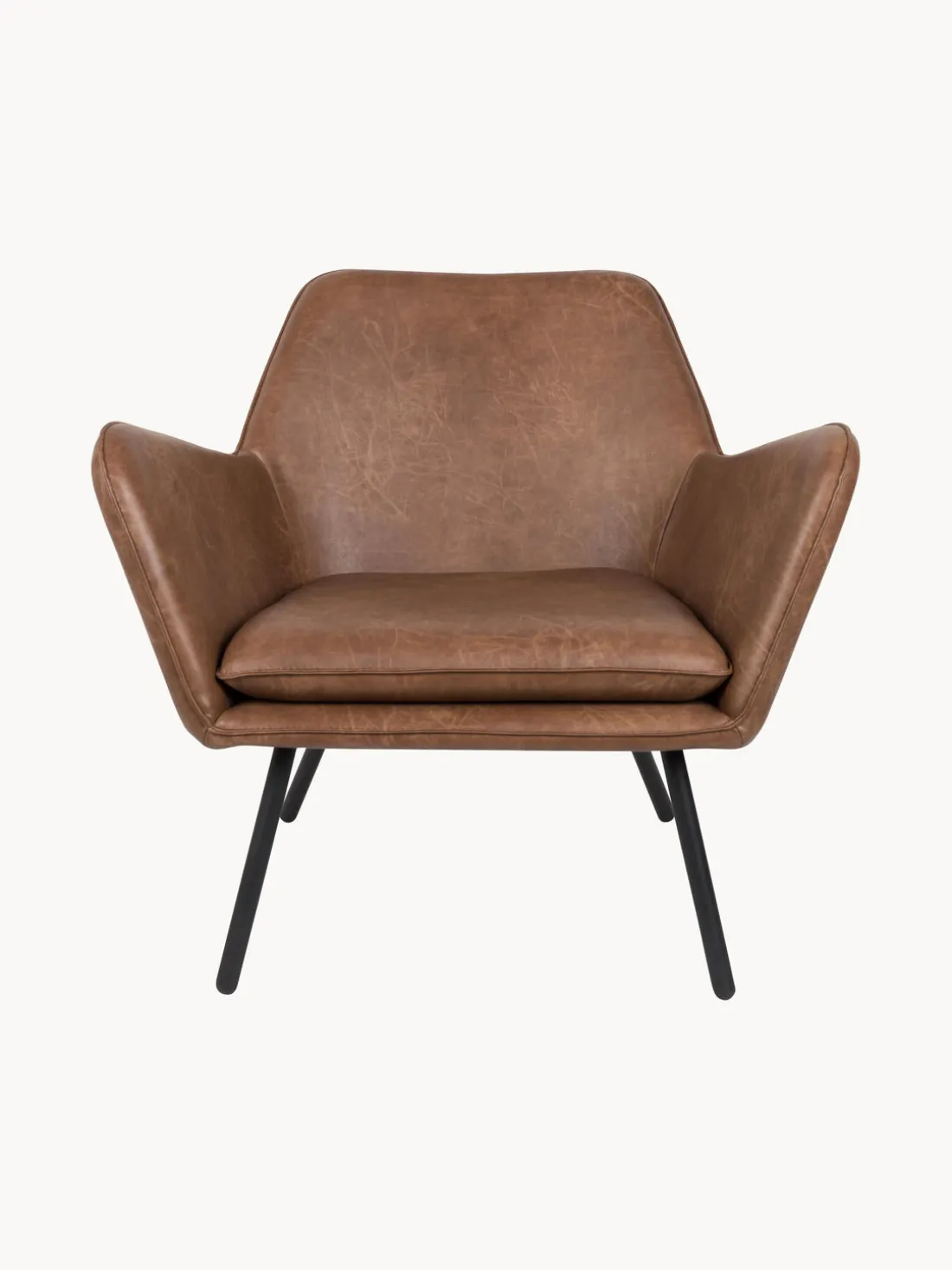 Sillón de cuero sintético Bon