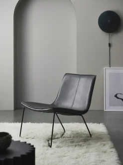 Sillón de cuero sintético Barrel